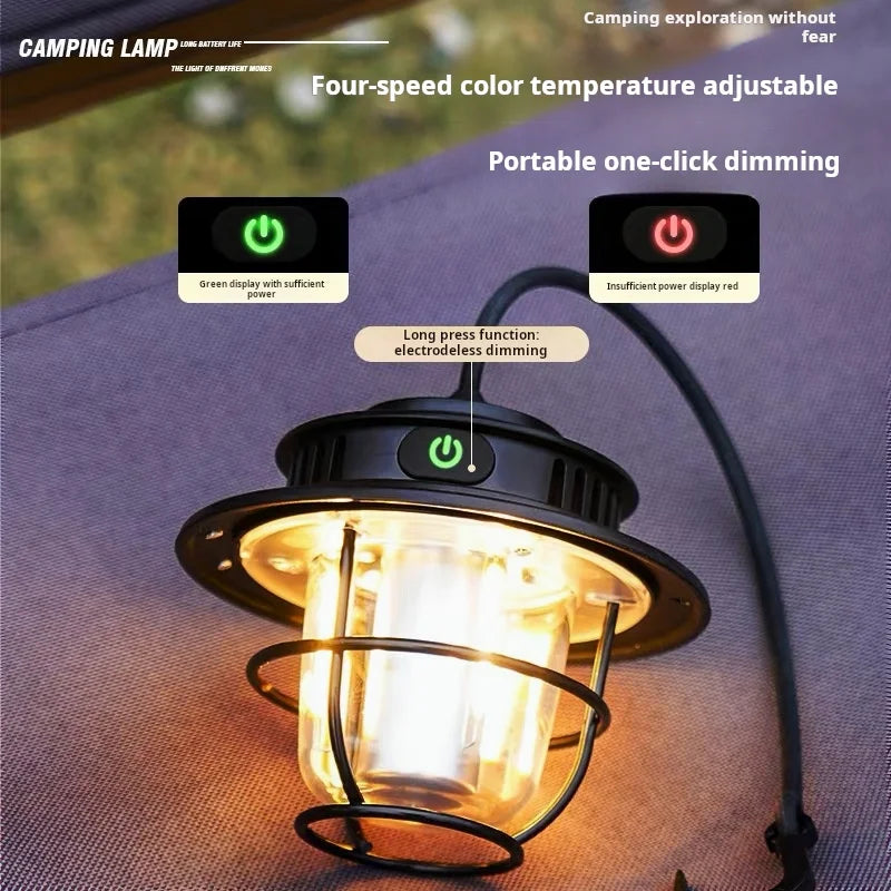 Portable Retro Hanging Lamp