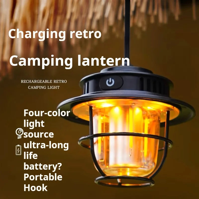 Portable Retro Hanging Lamp