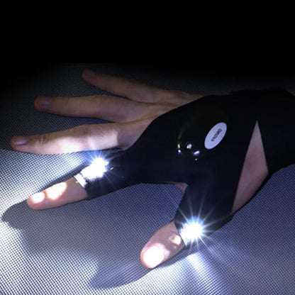 LED Finger Flashlight Gloves